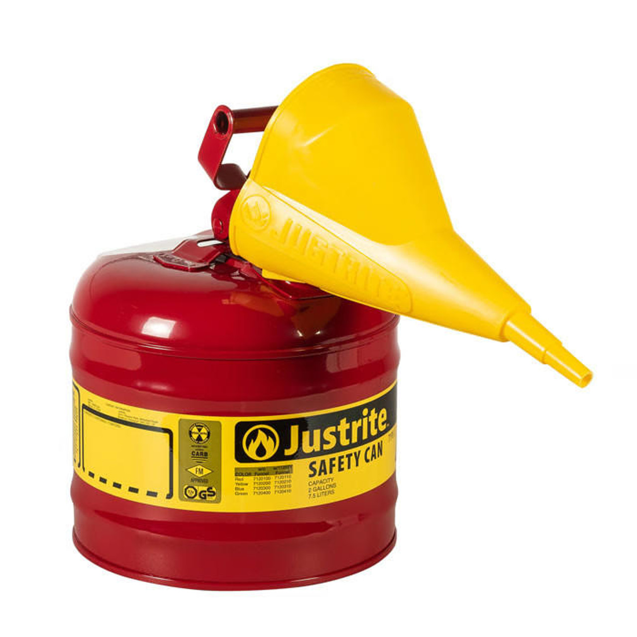 JUSTRITE 2 GAL TYPE I SAFETY CAN FUNNEL - Tagged Gloves